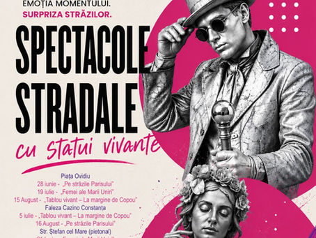 Spectacole stradale în Constanța: statui vivante, istorie și magie urbană
