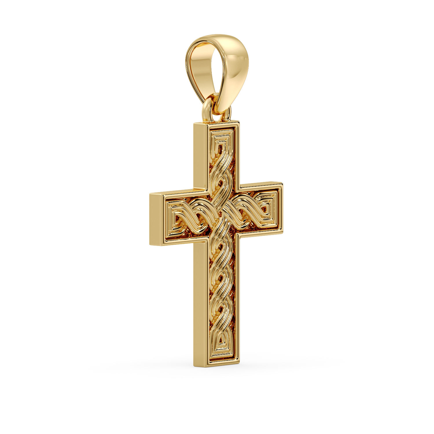 9ct Pleter Gold Cross