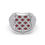 Thumbnail: White Gold smooth edged GRB Ring