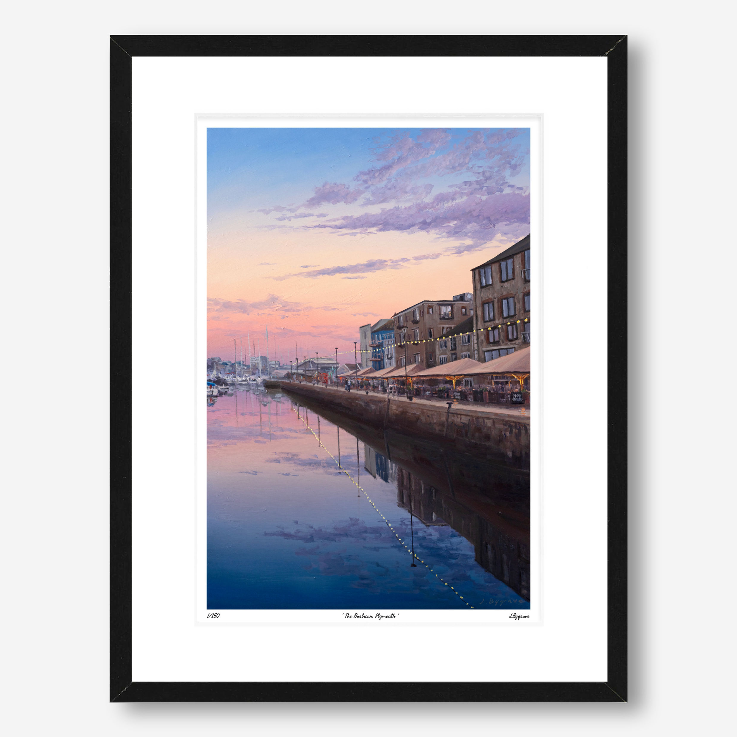 The Barbican, Plymouth. Limited edition print by Josh Bygrave