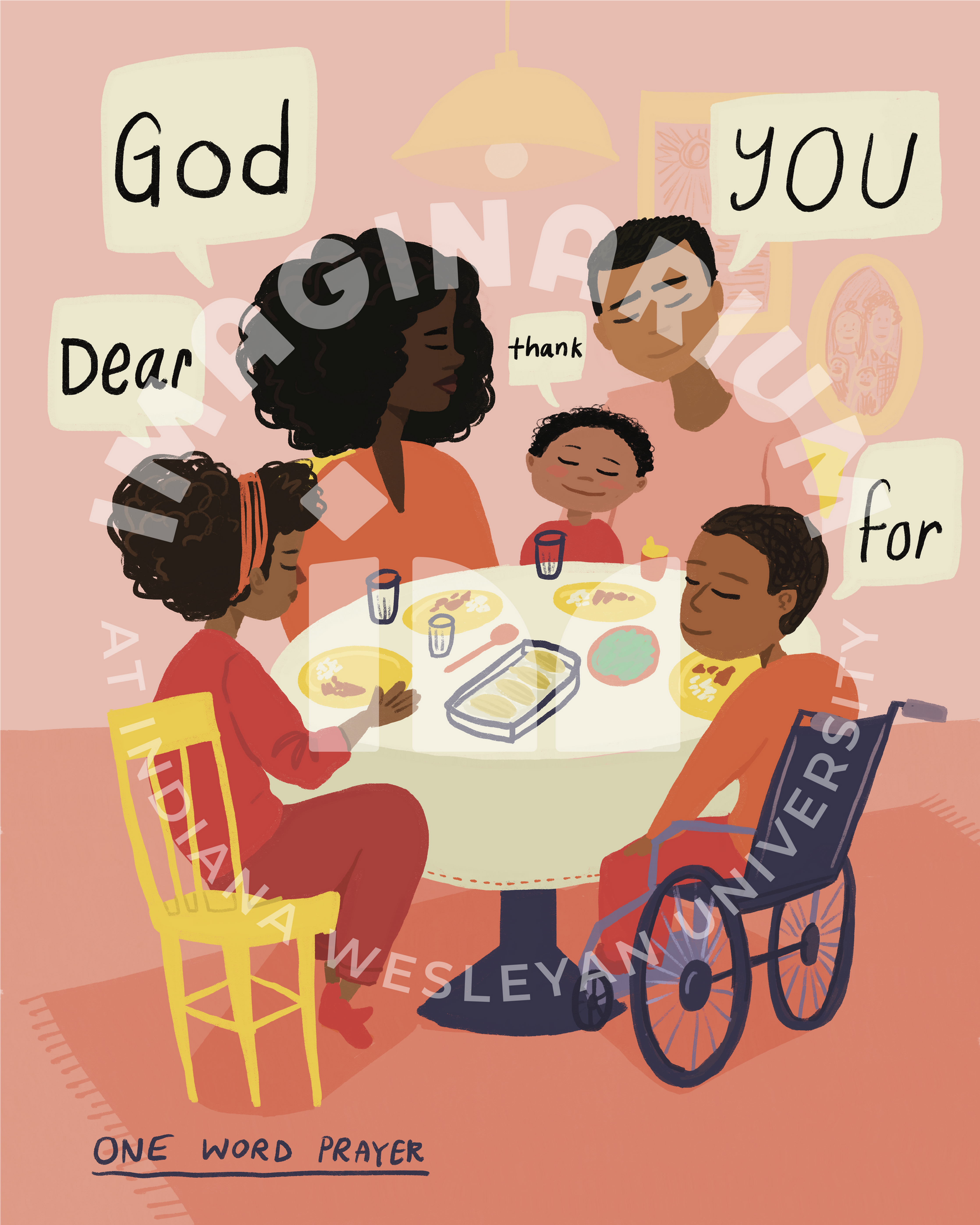 One Word Prayer Poster Digital Download