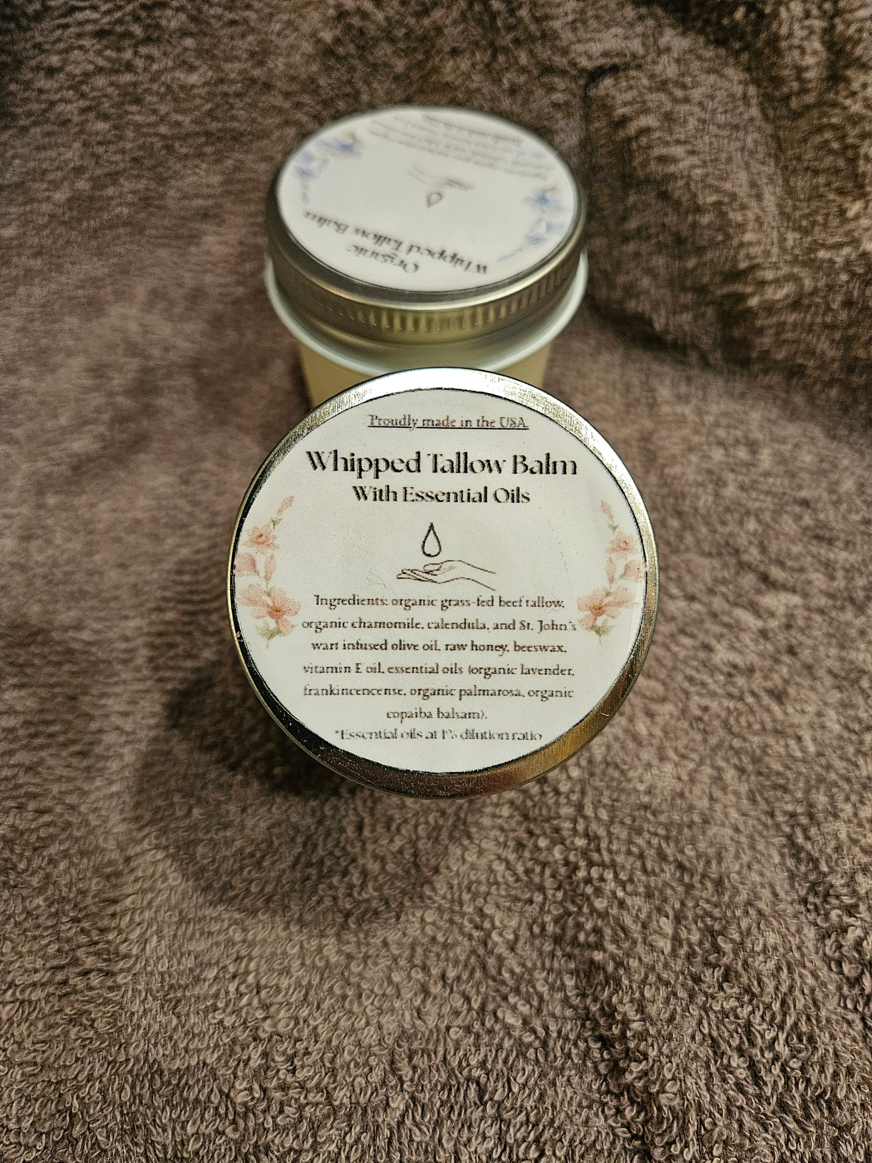 Whipped Tallow Balm with Essential Oils