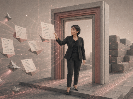 AI agent fraud controls shown as a stable checkpoint amid shifting payment instructions