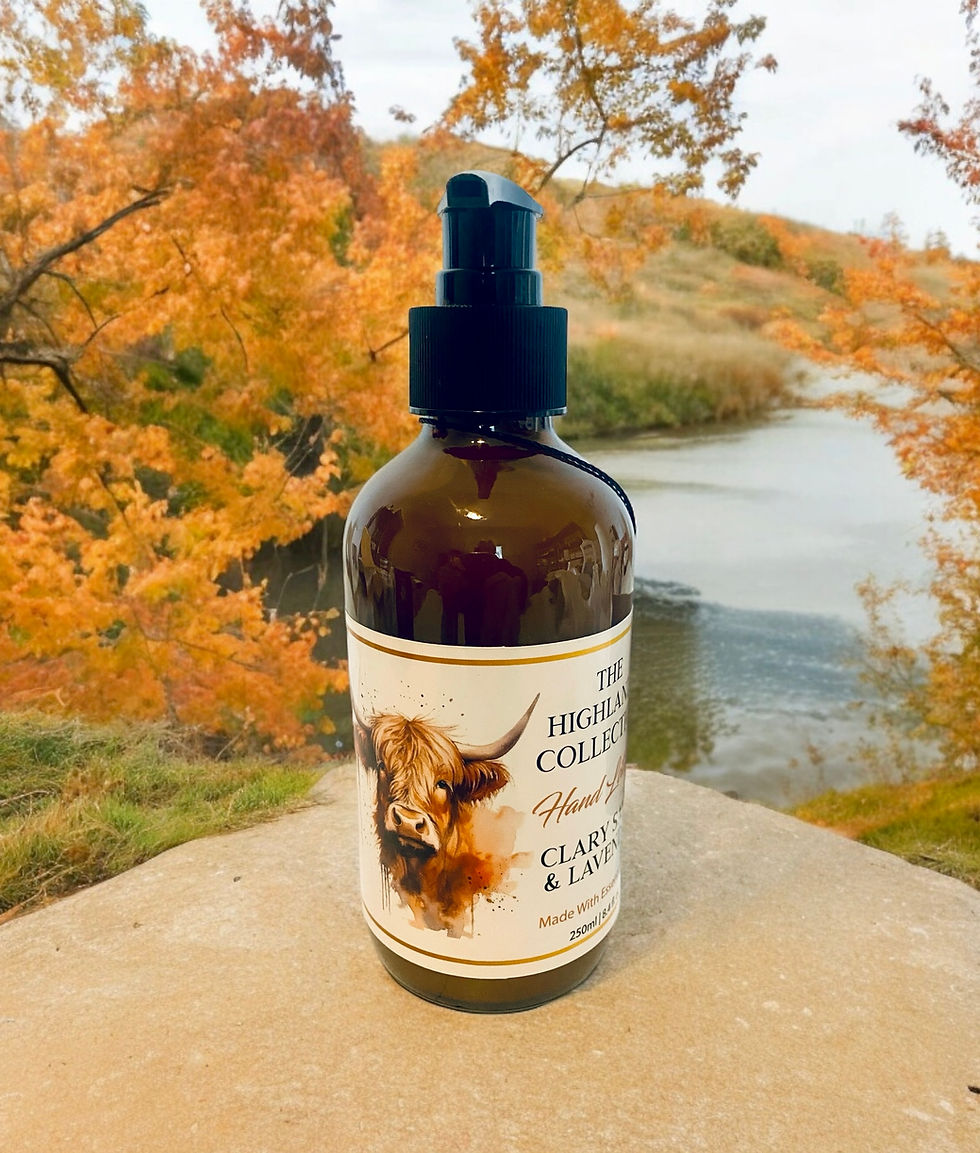 Thumbnail: Highlands Hand Lotion Cow Design, Clary Sage & Lavender