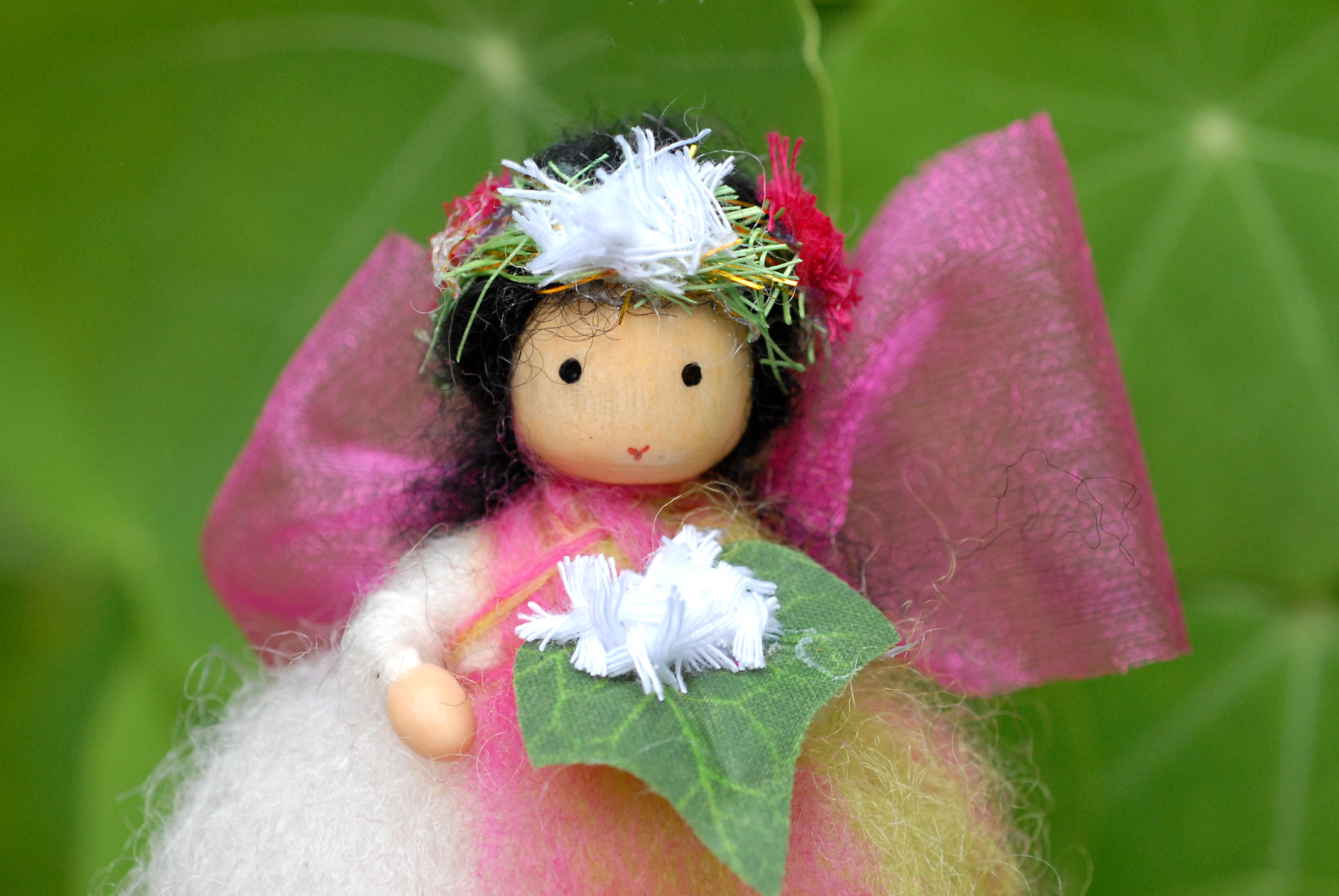 White Flower Fairy with Flower Crown