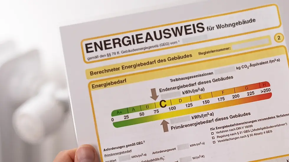 GEG Energiebedarf Ausweis
