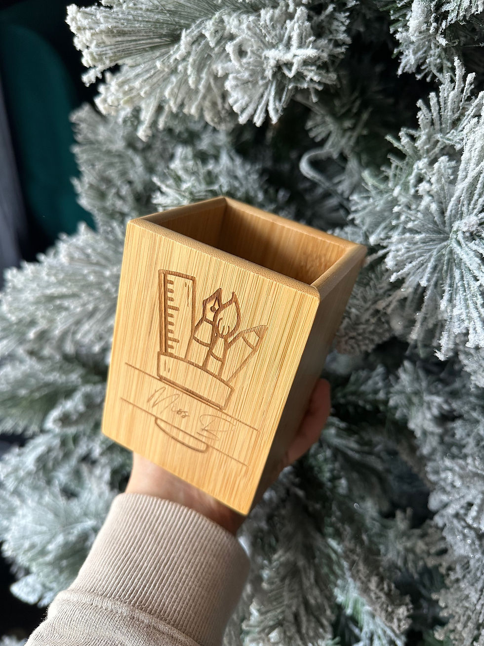 Thumbnail: Personalised Bamboo Pen Cup 