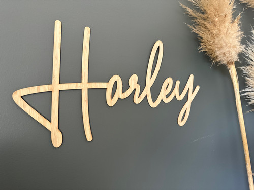 Single layer name sign | Fine Cut Collections