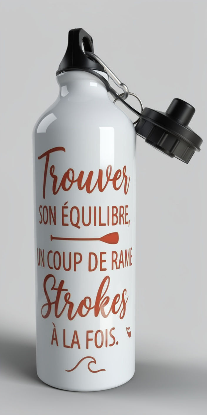 Miniature : Gourde bouteille Eco Zen-Citation & Illustration Paddle Sunset