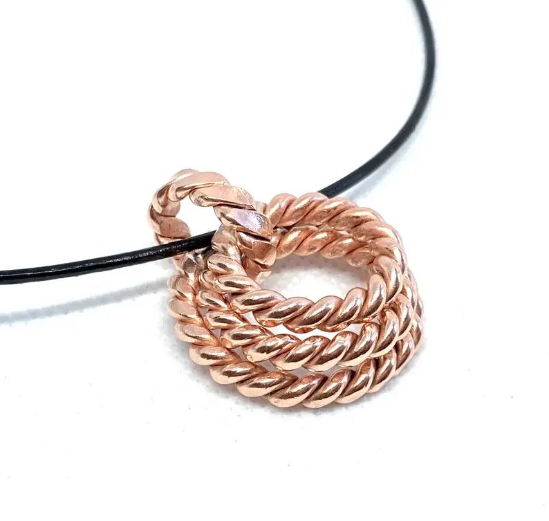 Slim Trio Pendant Empowerment Lost and Sacred Cubit