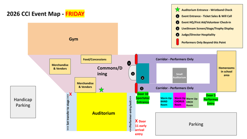 TDHS 2026 CCI Friday Event Map