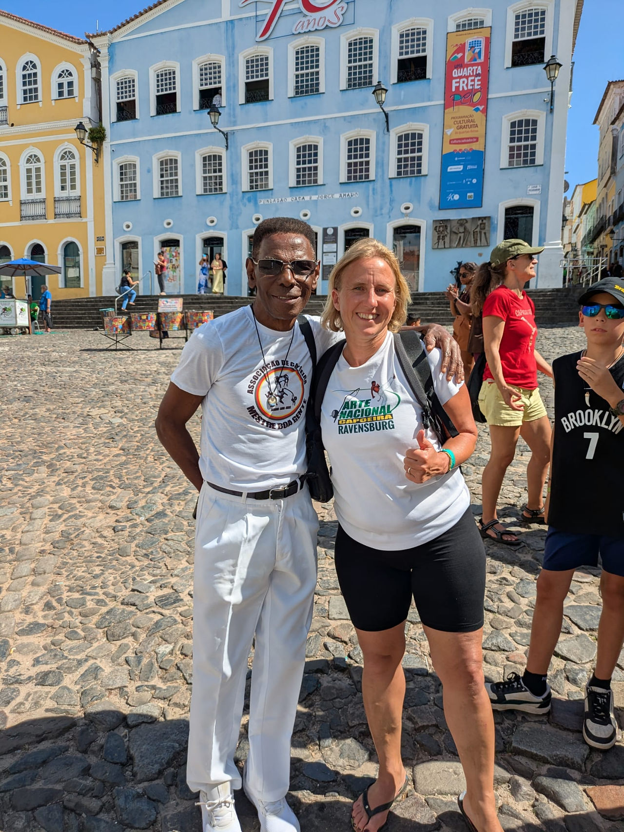 Mestre Boa Gente und Instrutora Porcelana - Pelorinho