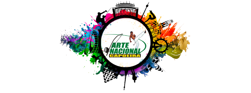 „Arte Nacional Marciala“ Logo: farbiges Design mit martialischen Motiven