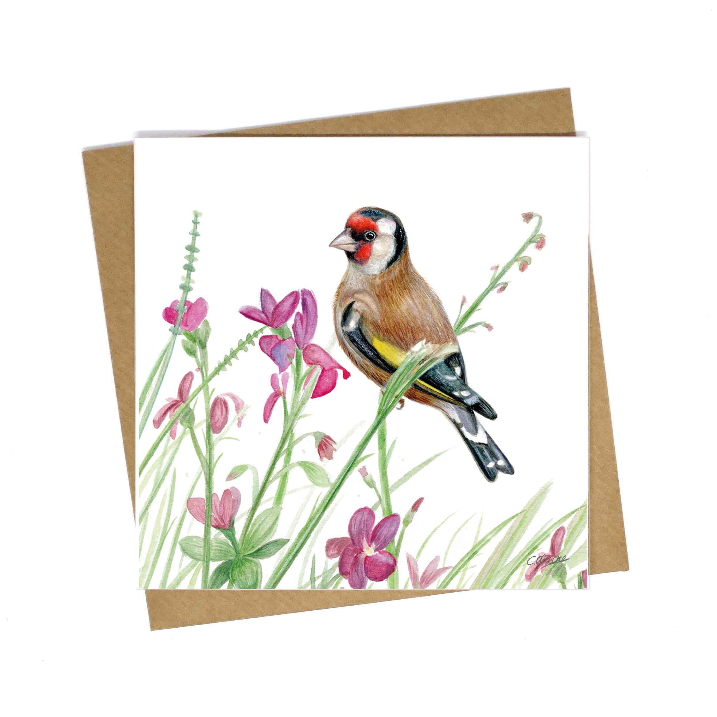 'As Light as a Flower' Greetings Card