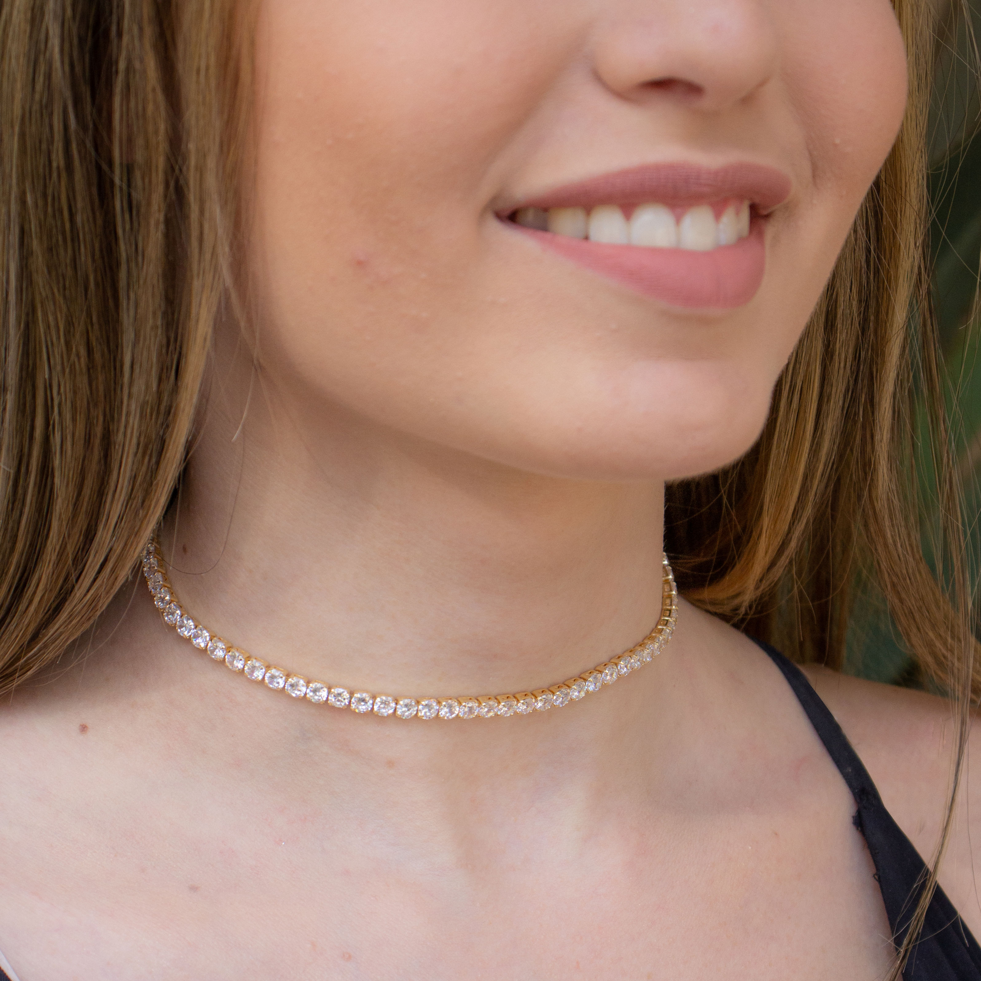 Colar Chocker Riviera Zircônia
