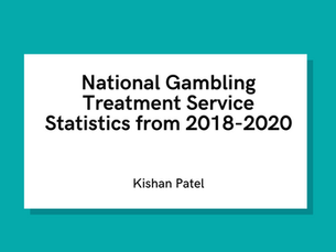 National Gambling Treatment Service statistics from 2018-2020