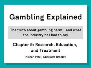 Gambling research, education, and treatment