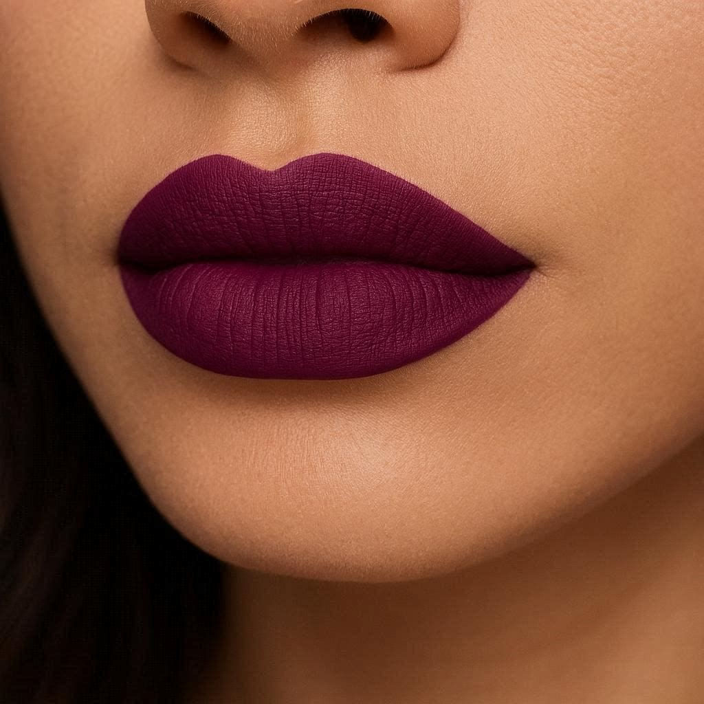 Berry Purple Liquid Lipstick Matte Finish Waterproof Long-Lasting