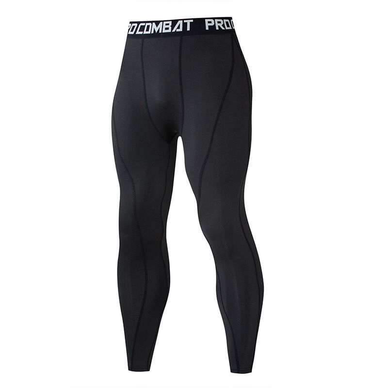 Thumbnail: Mens Compression Pants Quick Dry Fit Sportswear Running Tights Men Legging