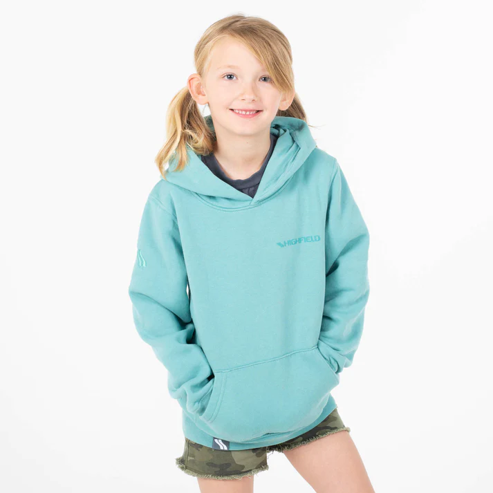 Highfield Childrens Hoodie Teal