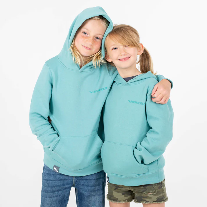 Highfield Childrens Hoodie Teal