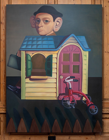 Jess Valice I Don't Wanna Play House, 2022 Oil on canvas 243.84h x 182.88w cm 96h x 72w in
