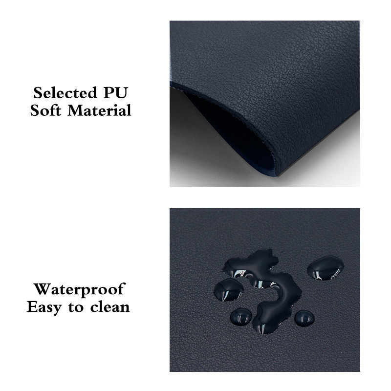 Thumbnail: Solid Color PU Mouse Pad Non-Slip Gaming Desktop Mouse Pad Waterproof