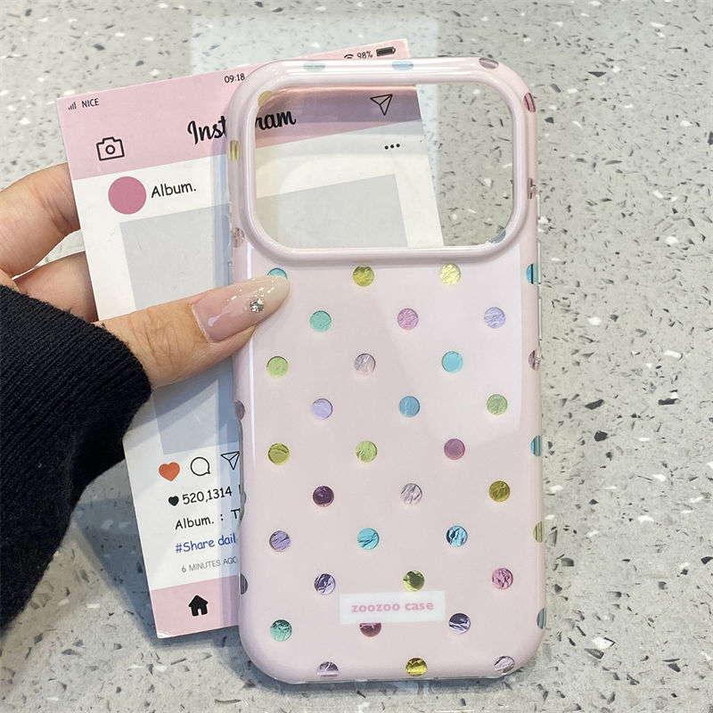 Thumbnail: INS Korean Colorful Point Phone Case For Iphone 17 17Pro 17ProMax 16Pro 13 14 15