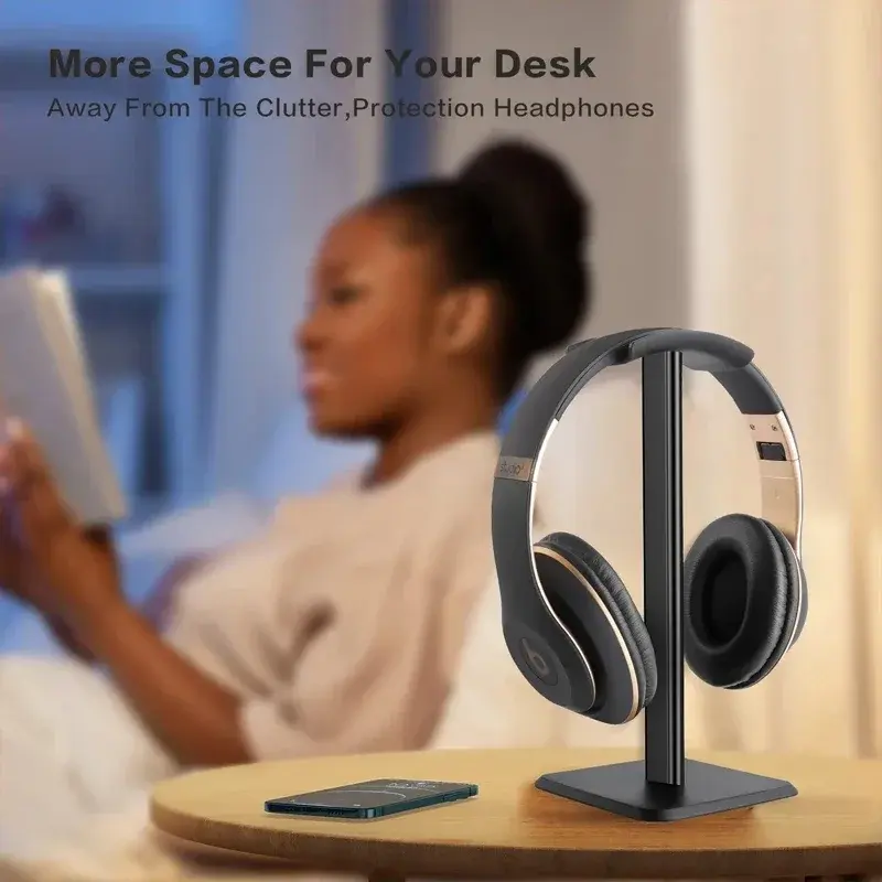 Thumbnail: VIKEFON Headphone Stand Desktop Headset Holder-Desk Earphone Stand for All Heads