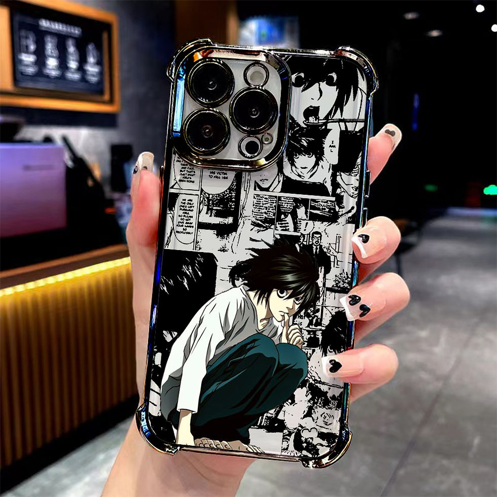 Thumbnail: Anime Misa D-Death N-Note Four Corner Anti Fall Case for iPhone 17 Air 16 E 15
