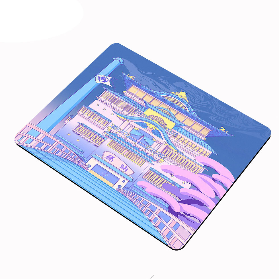 Thumbnail: Small Mouse Pad Dreamy Mousepad Gamer Purple Desk Mat Keyboard Pad Japanese