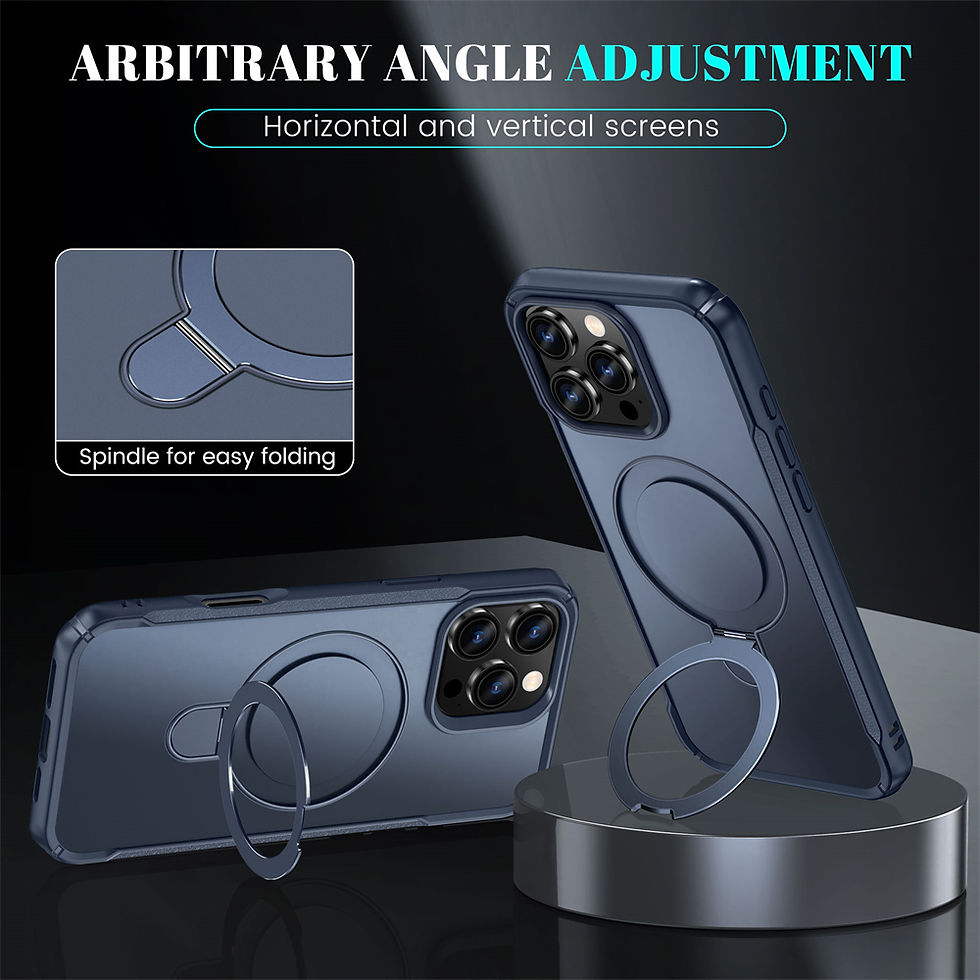 Thumbnail: For Magsafe Wireless Charge Fold Magnetic Stand Phone Case For iPhone 15 16 17 1