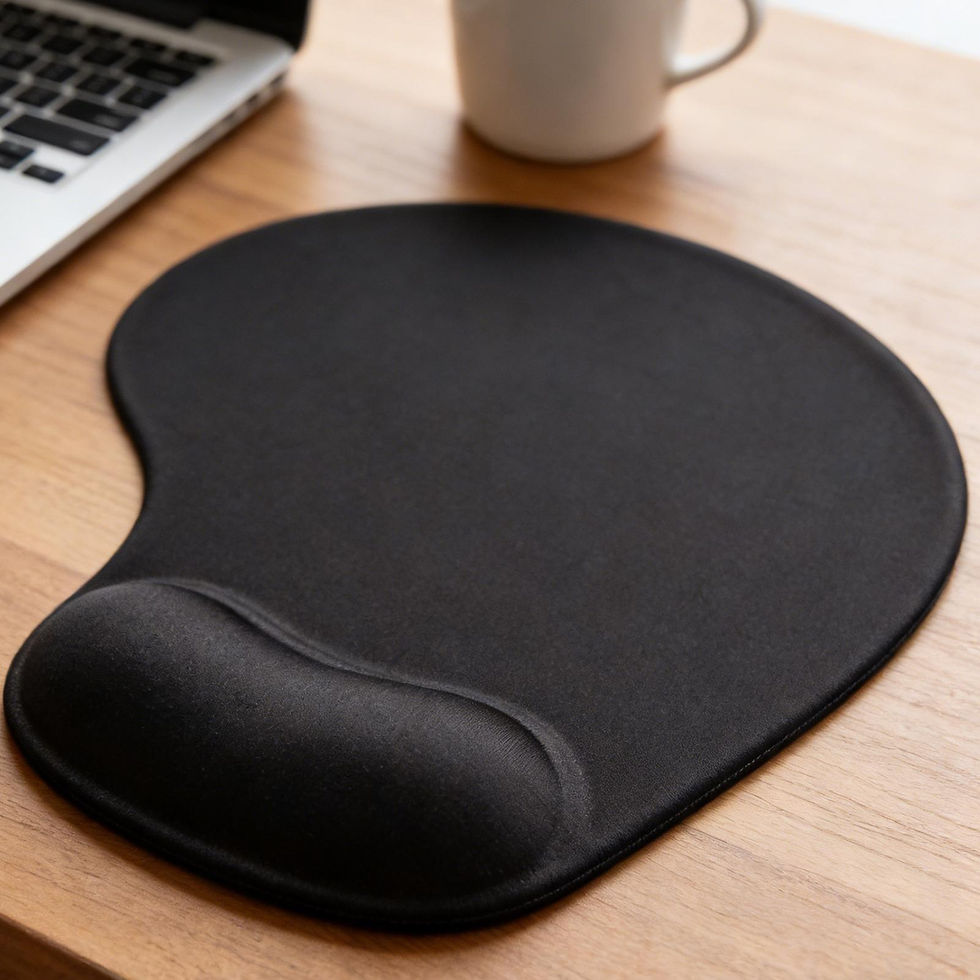 Thumbnail: Mouse Pad with Wrist Rest Support Ergonomic Non-Slip Gel Memory Foam Cushion