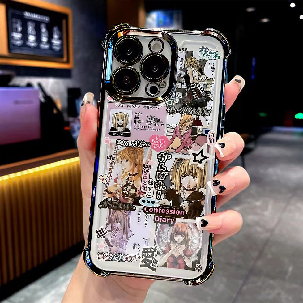 Thumbnail: Anime Misa D-Death N-Note Four Corner Anti Fall Case for iPhone 17 Air 16 E 15