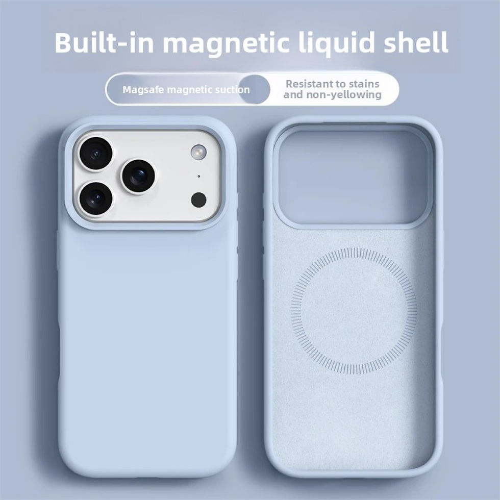Thumbnail: Original Magnetic Phone Case For iPhone 17 16 Pro Max Liquid Silicone Cases