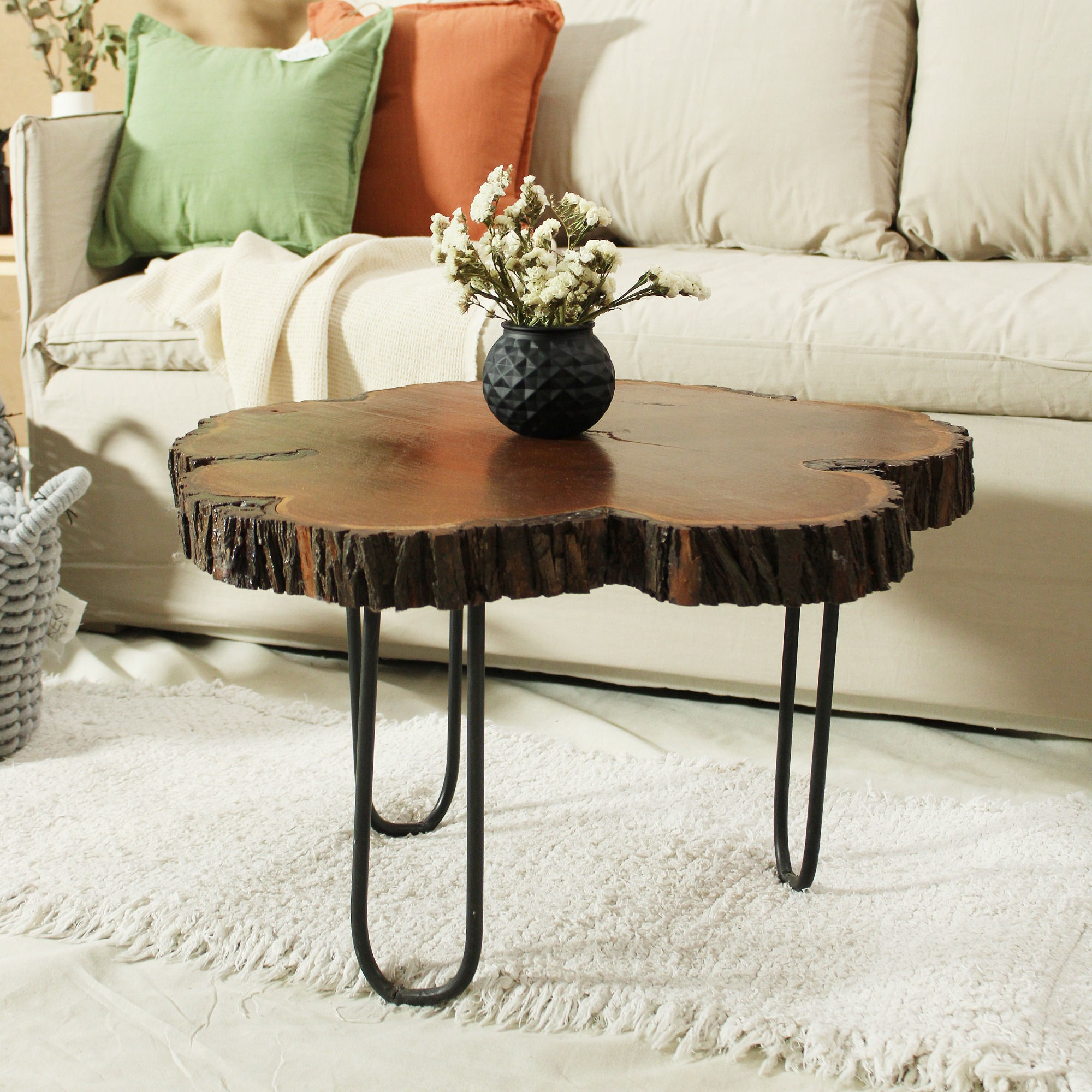 Mesa Rodaja Algarrobo