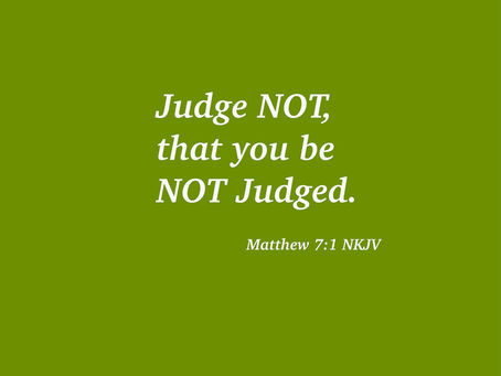 Judge Not