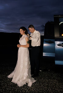 adventure camping elopement blue hour getting ready