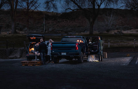 adventure elopement camping blue hour