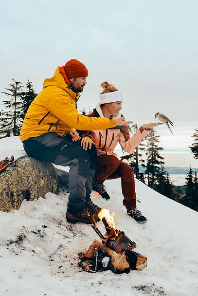 Adventure Elopement Honeymoon adventure tourists experience wild bird hiking summit