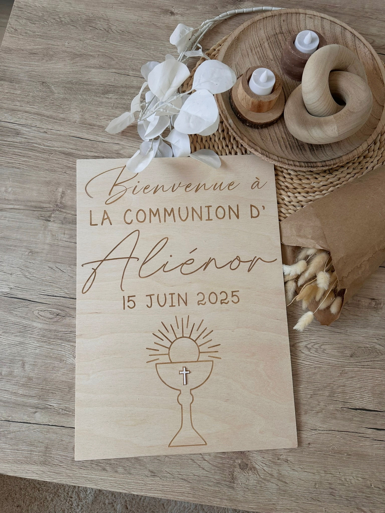 Panneau/affiche de bienvenue sur mesure