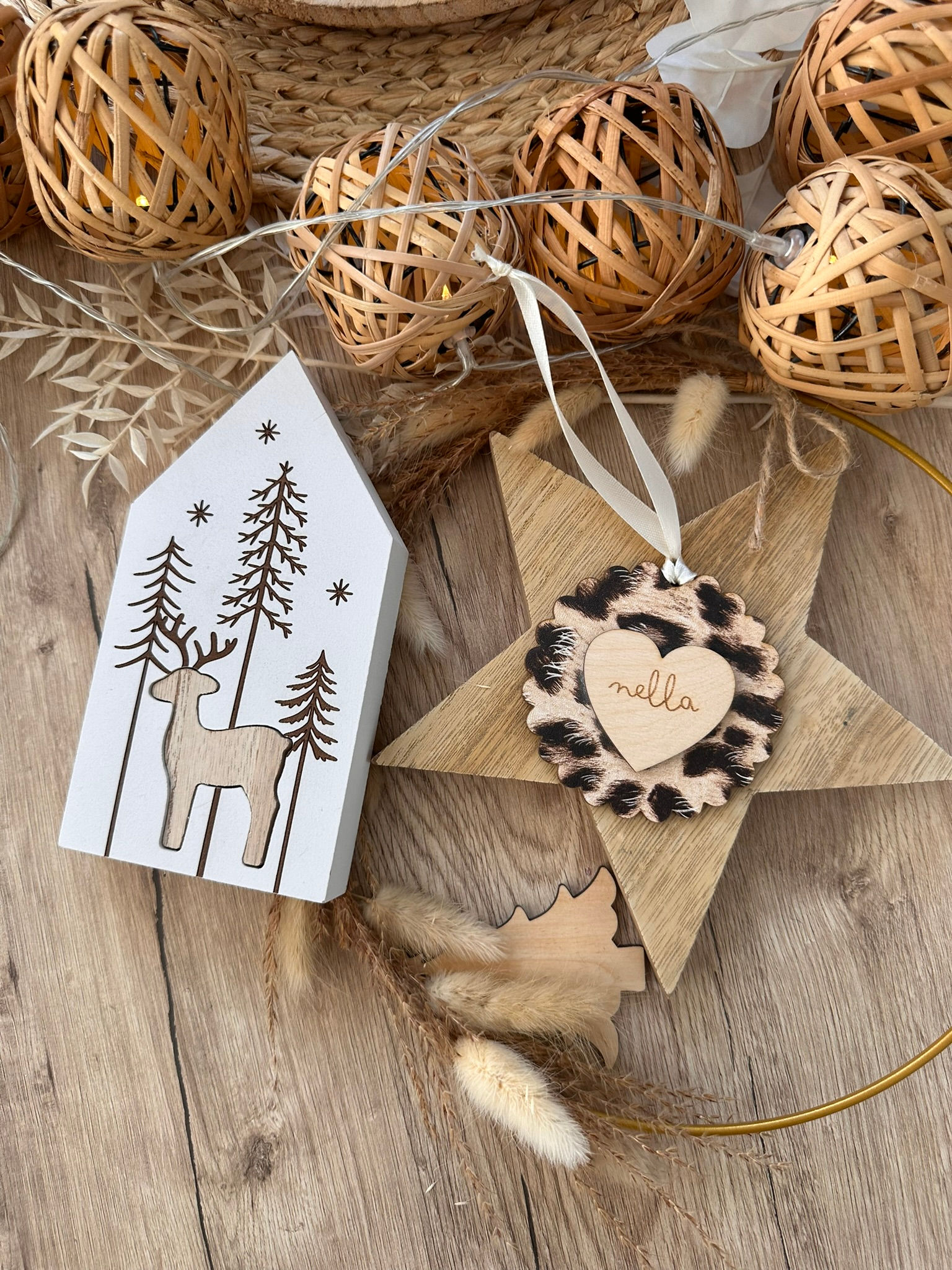 Boule de Noël léopard