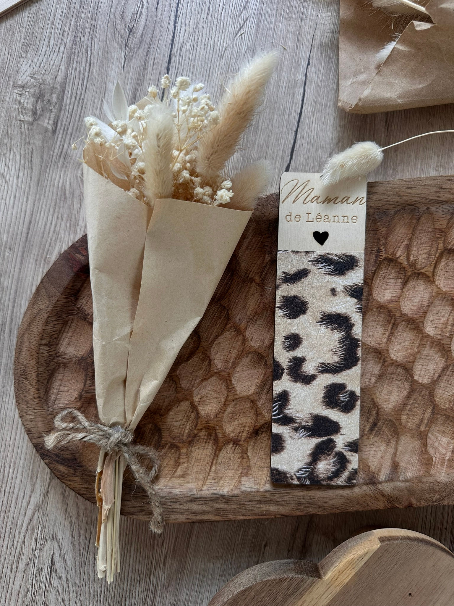 Marque page léopard