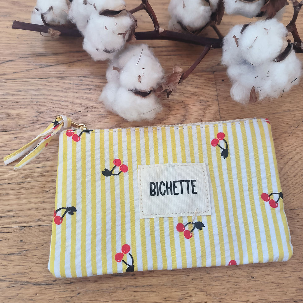 Miniature : POCHETTE marinière cerises BICHETTE 