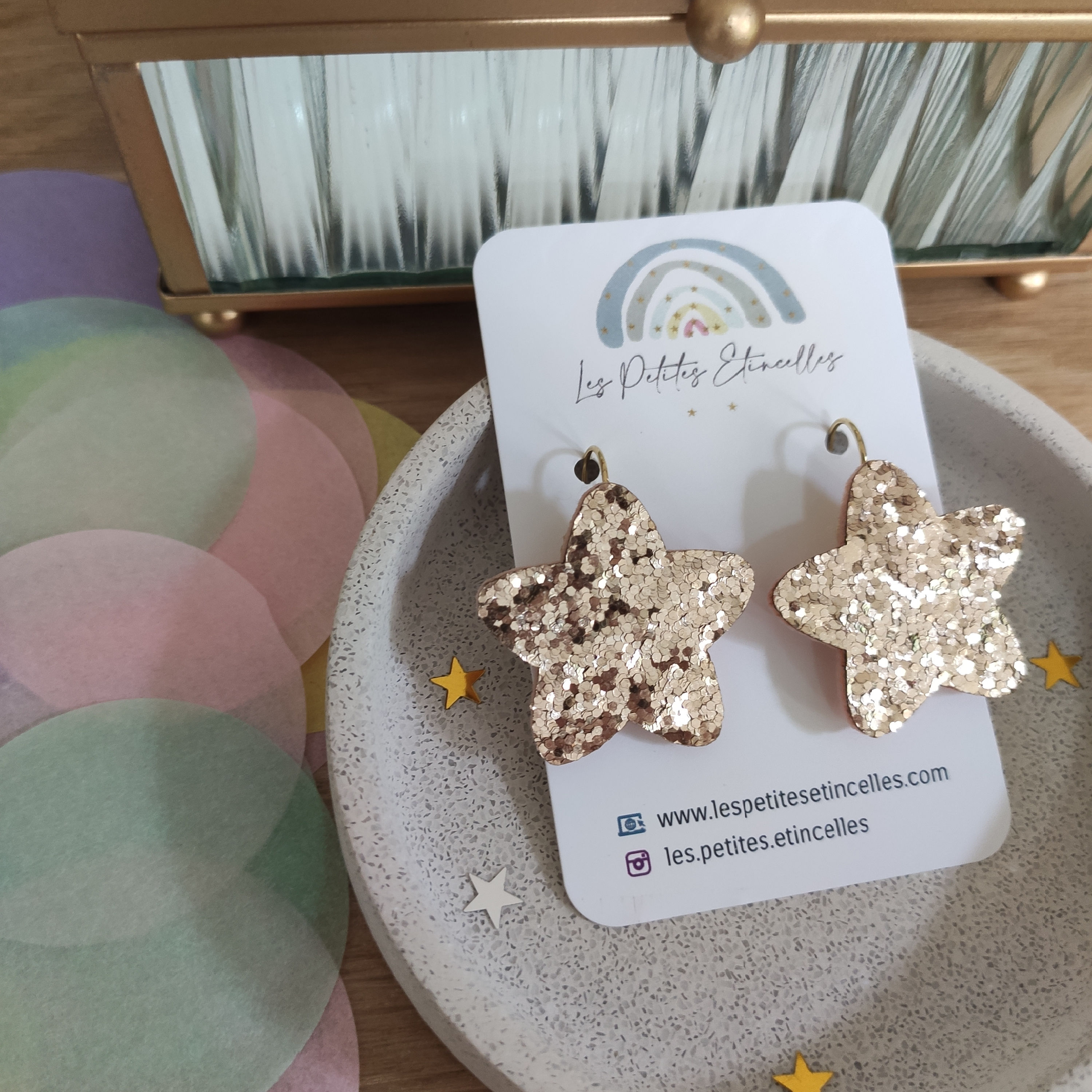 Boucles d'oreilles ELLIOT -  dorées