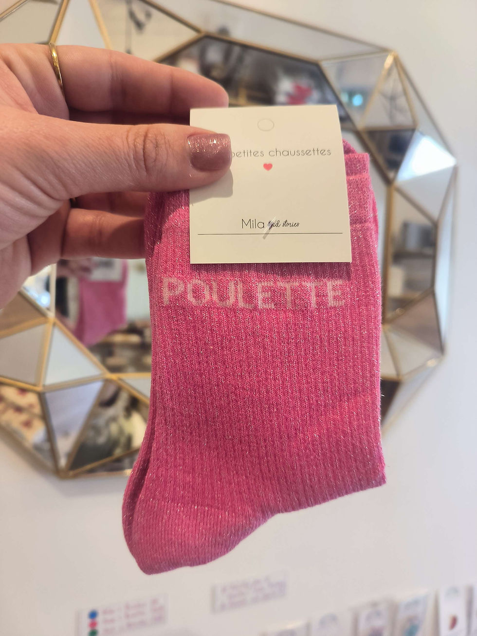 Miniature : CHAUSSETTES glitter Poulette