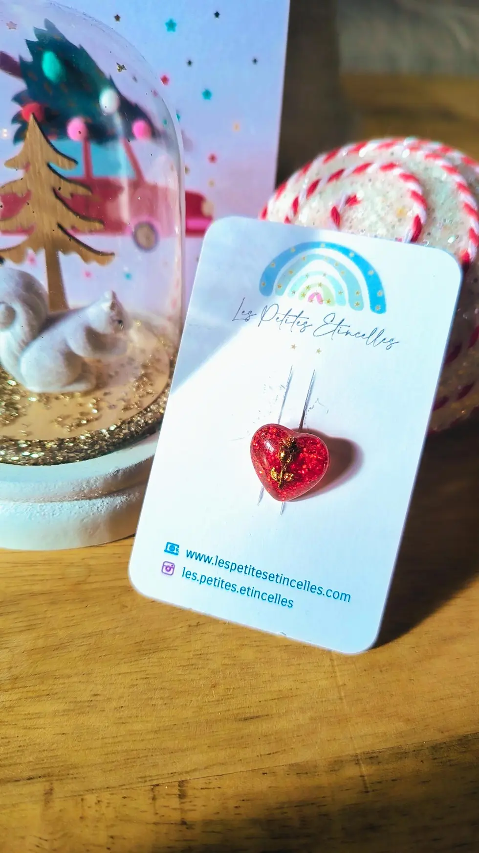 Miniature : CAPUCINE- cœur de Noël 