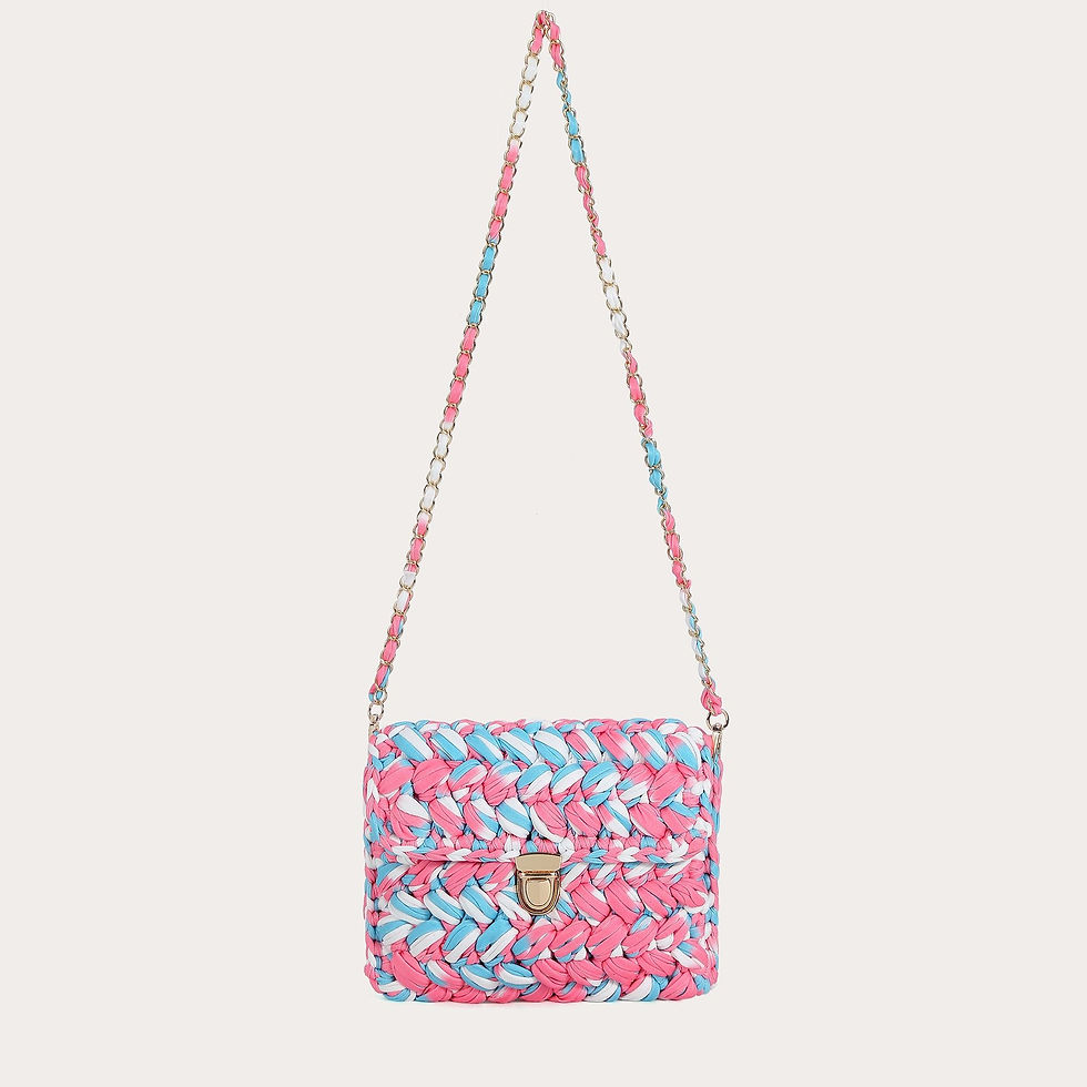 Miniature : Sac bandoulière tressé tutti fruti 