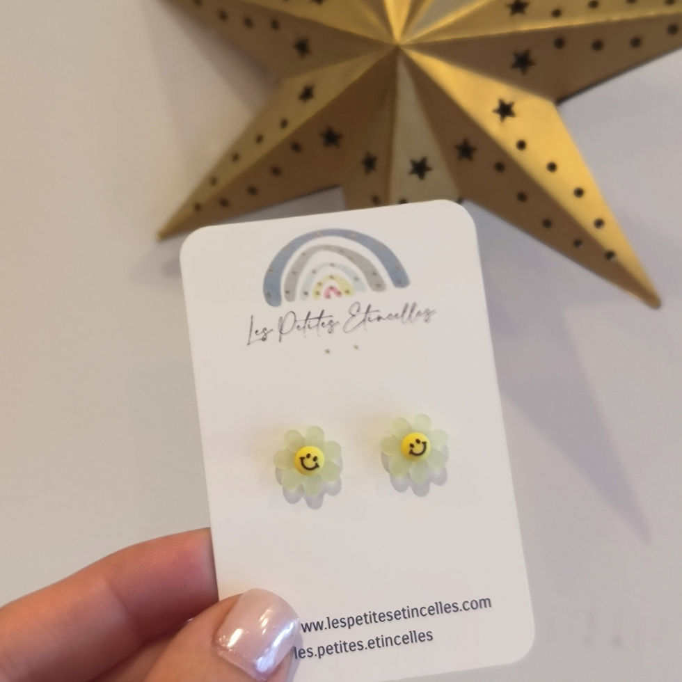 Miniature : Puces d'oreilles - Fleur sourire 