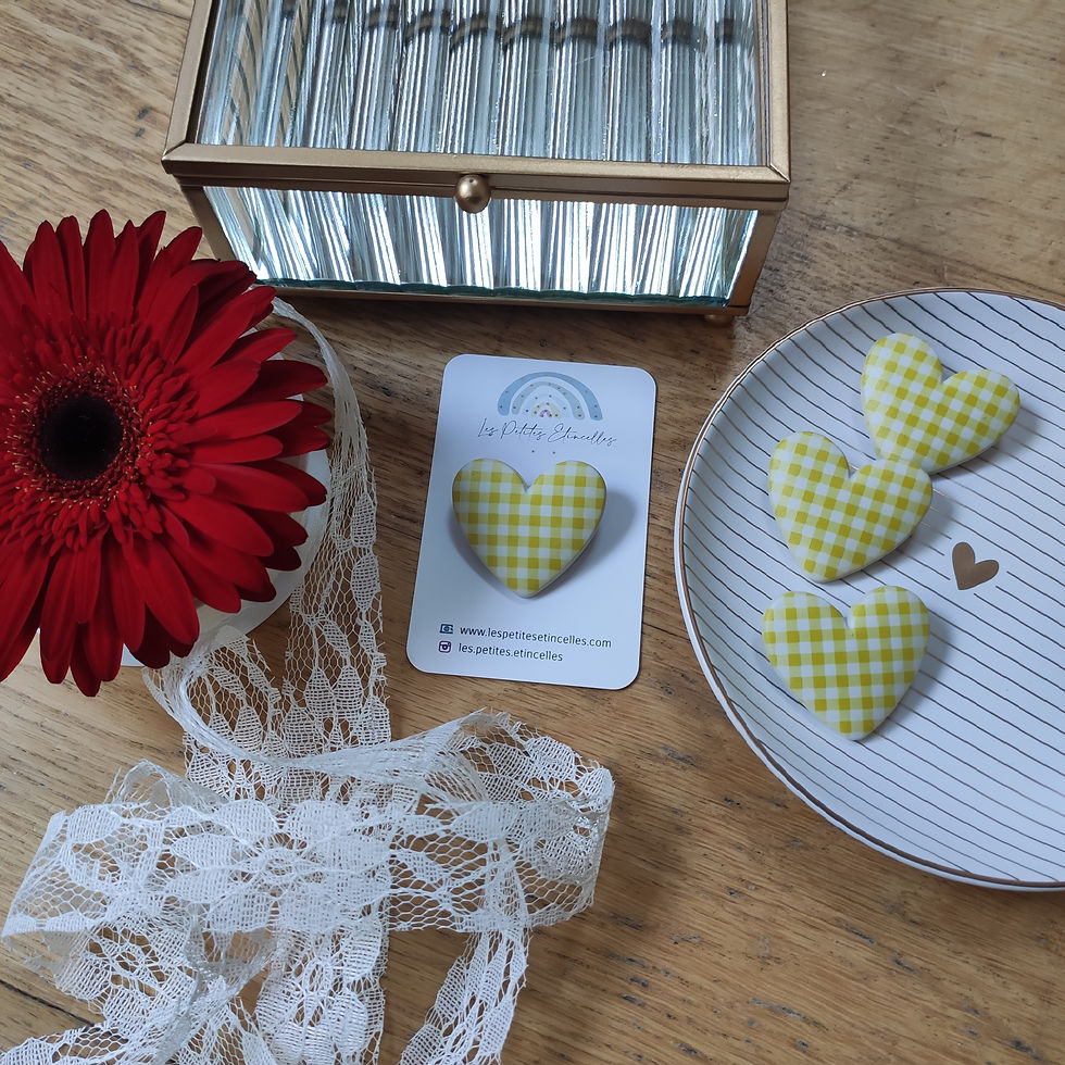 Miniature : ANNE CAROLE - coeur vichy 